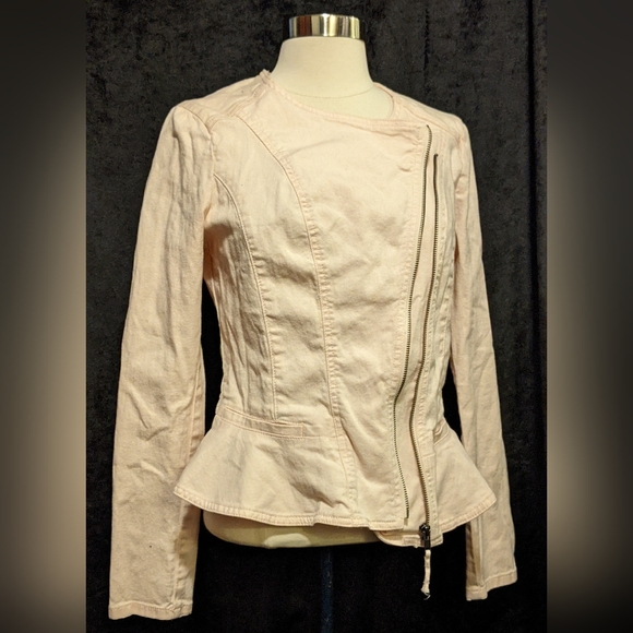 ELLE Pink Zip Over Jacket- M - Picture 2 of 6